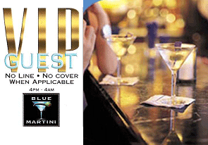 Blue Martini City Place Free Admission & Free Drinks
