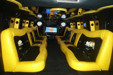 yellow hummer interior