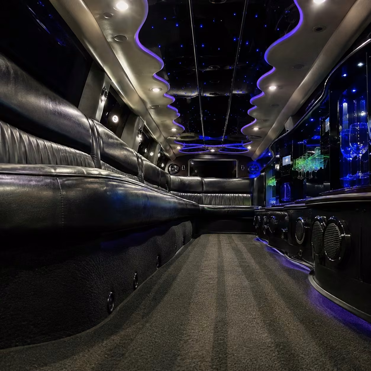 escalade limo interior