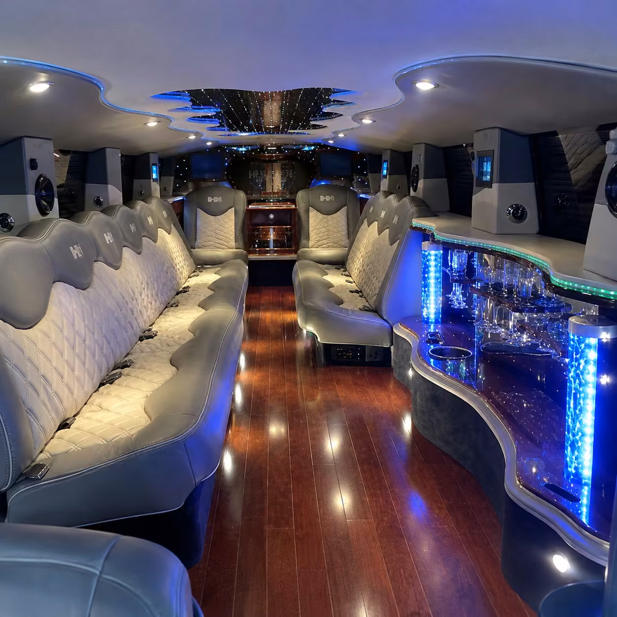 hummer limo inside