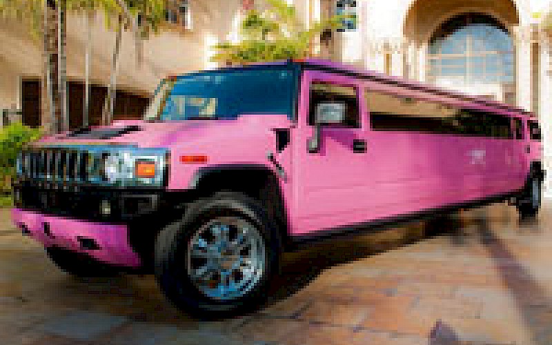 Pink Hummer Limo in Miami