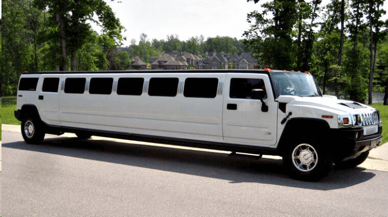 white hummer limo